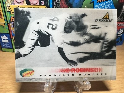 Pinnacle Denny's 1997 holograma 3D #29 Jackie Robinson Dodgers Salón de la fama Foto 1 de 2