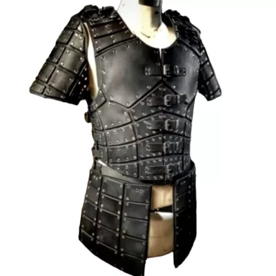 Traje Kinght Bringandine Hombre Disfraz Cuero Real Armadura Medieval Pechera Foto 1 de 4