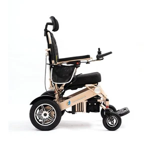 Manual Reclining Lightweight Foldable Electric Wheelchair with Remote Controller - Picture 1 of 22