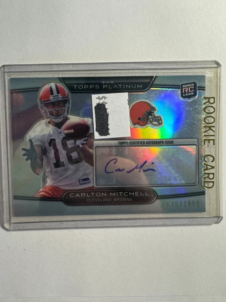 K225,574 -  2010 Topps Platinum Rookie Auto #61 Carlton Mitchell #/1099 - Image 1 of 1