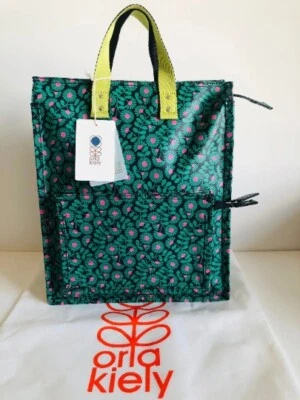 Orla Kiely Rare Green  Emerald Backpack Liston Tote Bag - Image 1 of 4