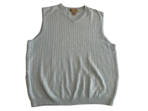 Tricots St Raphael Collection Sweater Cable Knit Vest Silk Cashmere Green Size L - Picture 1 of 7