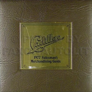 Cadillac Merchandising Guide 1977 libro de datos distribuidor álbum color y tapicería - Imagen 1 de 2