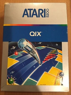 Qix (Atari 5200, 1982, CX5212) Tested Game Cartridge, Complete In Box! - Image 1 of 4