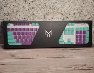 Matrix Keyboard Keycaps Aquamarine & Purple Brand NEW - Picture 1 of 1