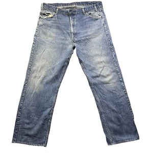 Levi Jeans Naranja Tab W38 L28 Adulto Envejecido Vintage SF 207 Azul  - Imagen 1 de 14
