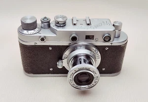 Zorki C USSR Russian Leica Copy Camera w/Industar-22 5cm f/3.5 lens Case - Picture 1 of 21