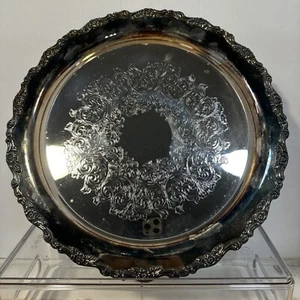 121/2 Zoll Oneida Royal Provincial Halbmond versilbert mittig geätzt, gewelltes Dekor - Bild 1 von 5