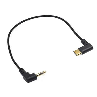 Right Angle USB Type C 3.1 Male to 3.5mm Male Car Aux Audio Cable f Google Pixel - Image 1 of 4