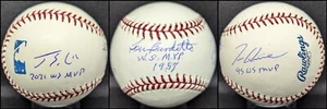 Burdette / Glavine / Soler Signed w/ WS MVP inscription ROMLB Atlanta Braves JSA - Picture 1 of 8