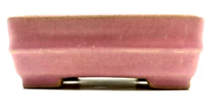 Maceta Bonsai Tokoname Japonesa SHIBAKATU Rosa Esmaltada Oblonga 4 pulgadas (10,3 cm) De JP - Imagen 1 de 12
