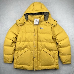 Patagonia Downdrift Puffer Jacket Coat Mens 2XL Yellow Cabin Gold 600 Fill Down - Picture 1 of 11