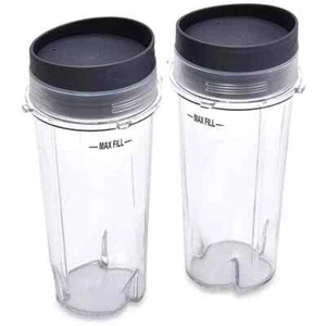 Ninja XWP002CS 16 OZ Juego de 2 tazas transparentes aptas para lavavajillas - Imagen 1 de 3