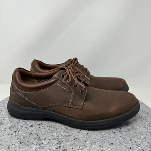 Johnston & Murphy Shoes Mens 9 Brown Leather Sheepskin Oxfords Casual Comfort - Picture 1 of 21