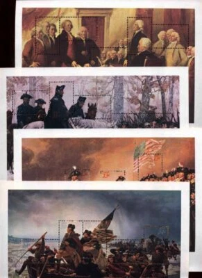1976 Washington Bicentennial Souvenir Sheets set of 4 Sc 1686 thru 1689 MNH - Image 1 of 2