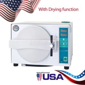 18L Dental Autoclave Steam Sterilizer Drying Function Medical Disinfect Box - Picture 1 of 18