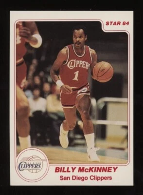 1983-84 Billy McKinney STAR Basketball #128 *NICE* San Diego Clippers (1A) - Image 1 of 2
