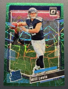 2023 Donruss Optic #298 WILL LEVIS GREEN VELOCITY RC - Picture 1 of 2
