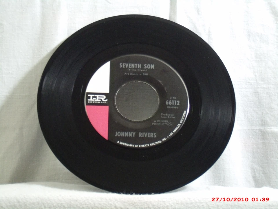 JOHNNY RIVERS a -(45)-SEVENTH SON / UN-SQUARE DANCE - IMPERIAL - 66112 - 1965 - Image 1 of 2