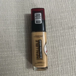 L'Oreal Infallible 24HR Fresh Wear Foundation 486 Toasted Almond SEALED Makeup - Picture 1 of 3