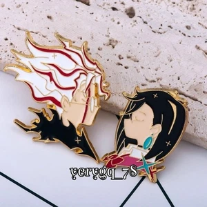 Dandadan Ayase Momo Takakura Ken Metallabzeichen Anime Brosche Cartoon Paar Abzeichen - Bild 1 von 17