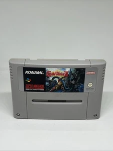 Super Castlevania IV Super Nintendo SNES autentico testato gratis Regno Unito P&p - Foto 1 di 5