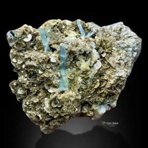 406GM | Racimo de cristal de aguamarina único con muestra de mica | Skardu Pakistán - Imagen 1 de 14