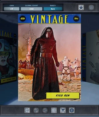 Topps Star Wars Card Trader 25 - VINTAGE Blue - KYLO REN - Image 1 of 2