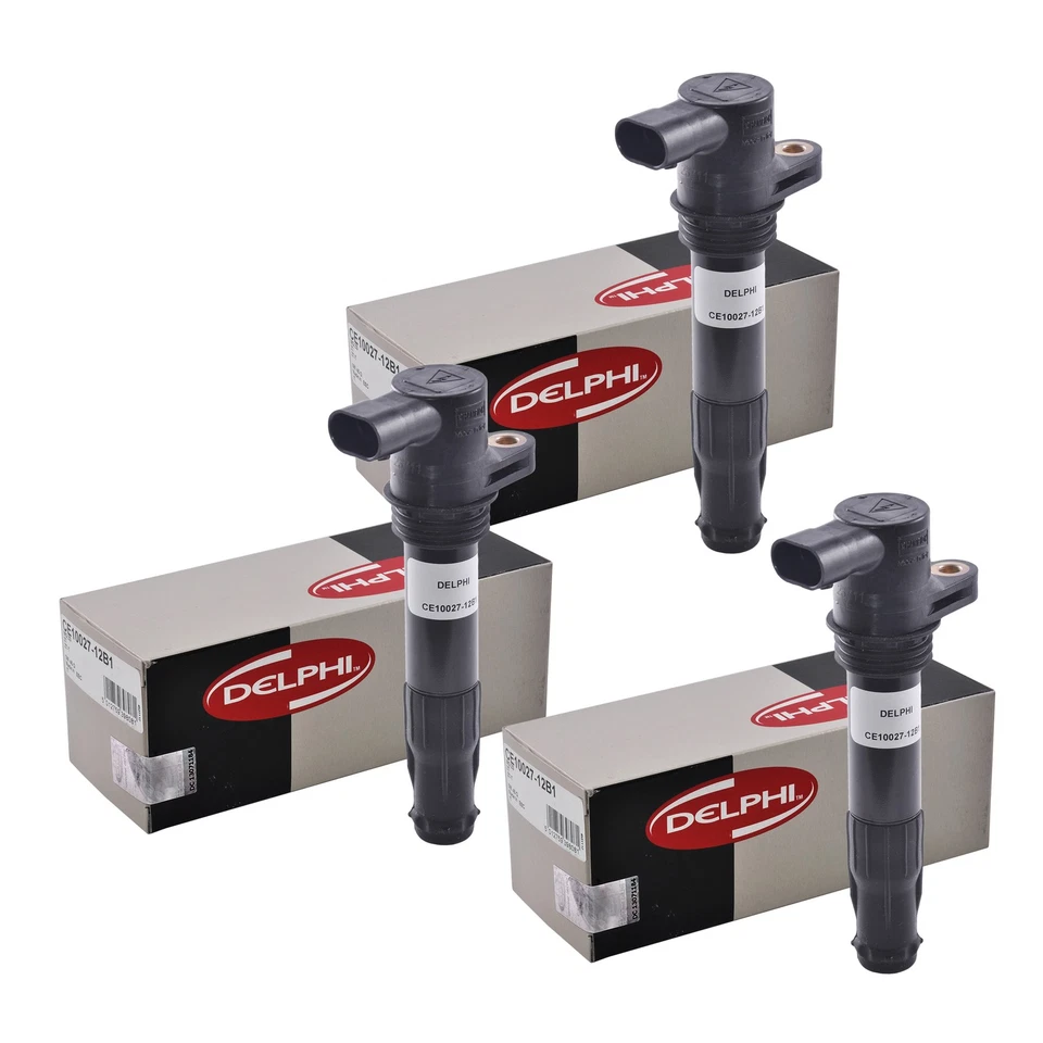 Conjunto de 3 bobinas de ignição Delphi CE10027 para Land Rover Freelander 2.5L 2002-2005 - Imagem 1 de 4