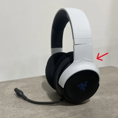 Razer Kaira Bluetooth Headset PS5 - White - Used - Broken - Missing Accessories - Image 1 of 4