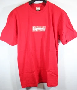 Supreme Bandana Box Logo Tee Large Red White Authentic FW19T55 Brandneu - Bild 1 von 7