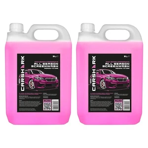 All Season Screenwash 2 x 5 Litres, Pink Berry Fragrance, Ready to use, CARSHARK - Picture 1 of 5