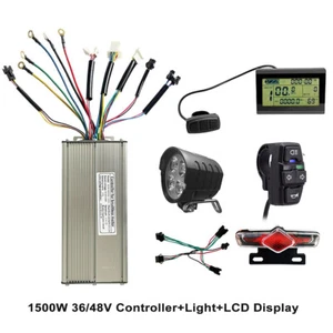 KT E-Bike 36V/48V 1500W 35A Sinuswellen-Controller 12-FET Licht/LCD Display Sets - Bild 1 von 15
