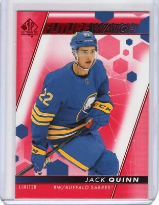 2022-23 SP Authentic Future Watch Limited Red Rookie #108 Jack Quinn RC - Image 1 of 2