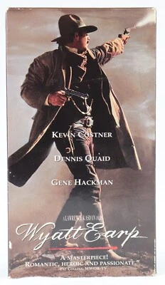 Wyatt Earp VINTAGE VHS Cassette Kevin Costner Dennis Quaid - Image 1 of 3