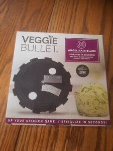Veggie Bullet Black Angel Hair Blade Spiralize i Seconds - Picture 1 of 3
