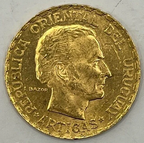 1930 Uruguay , 5 Pesos Gold Coin, Uncertified.! Cover