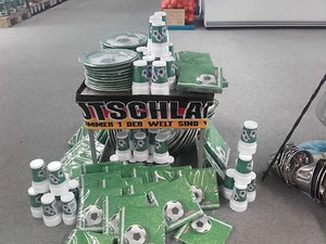 Fußballparty, Set, Teller, Servietten, Becher, EM Party, Kindergeburtstag, - Bild 1 von 2