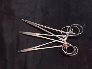 7.25" Mayo Hegar Needle Holder Forceps Michigan stainless Serrated LOT OF 3 - Picture 1 of 3