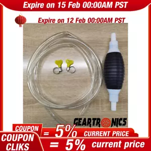 Portable Manual Car Siphon Pump Fuel Gas Transfer Oil Liquid -Hand Air Pumps ※ - Picture 1 of 8