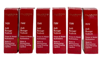 Clarins Joli Rouge Velvet Matte & Moisturizing Lipstick (3.5g/0.1Oz) YOU PICK! - Image 1 of 2