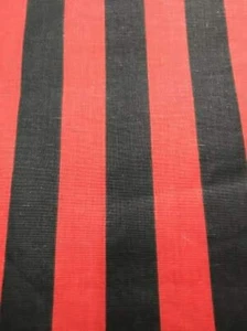 Premium 1" Stripe Poly Cotton Fabric Sold By The Yard. - Picture 1 of 1