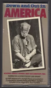 DOWN and OUT in AMERICA (1986) Oscar Winning *DOCUMENTARY* Homelessness VHS RARE - Picture 1 of 3