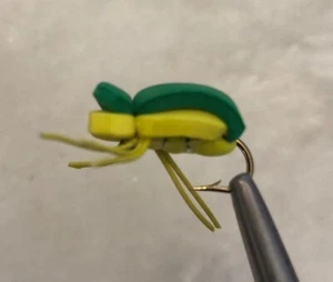 BOXING KANGA GUM BEETLE TROUT DRY FLY FISHING TERRESTRIAL - SIZE #12 X 12 FLIES - Picture 1 of 9