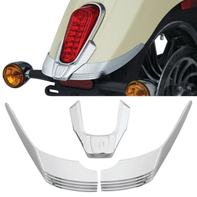 Punta de guardabarros trasero ABS cromada para modelos de motocicletas Indian Scout 2015-20 Foto 1 de 4