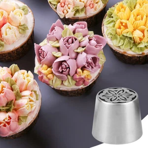 Cake Tips Nozzle Tools Baking Tools Russian Flower Icing Piping Decor Topper - Bild 1 von 14