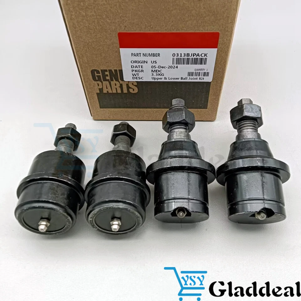 Genuine 4PCS Upper Lower Ball Joints 0313BJPACK For 03-13 Ram 2500 3500 Cummins - Image 1 of 4