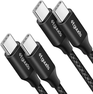 USB C to USB C Cable 3Ft, 2-Pack 60W USBC to USBC Cord, Type C to C Charger Cabl - Picture 1 of 12