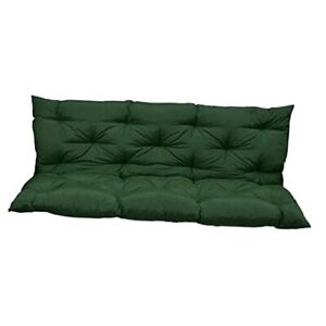 Outside Benches Cushion with Backrest, Thicken 40 x 60 inch Dark Green