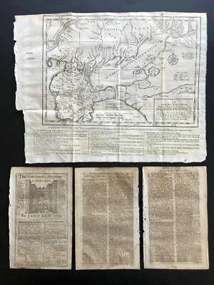 061 Antique Original 1739 Map of Ukraine Russian Turkish War Gentleman's Magazin - Image 1 of 4